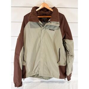 Marmot Jacket Shell Light Coat Windbreaker 79448 Brown Tan Size Extra Large XL